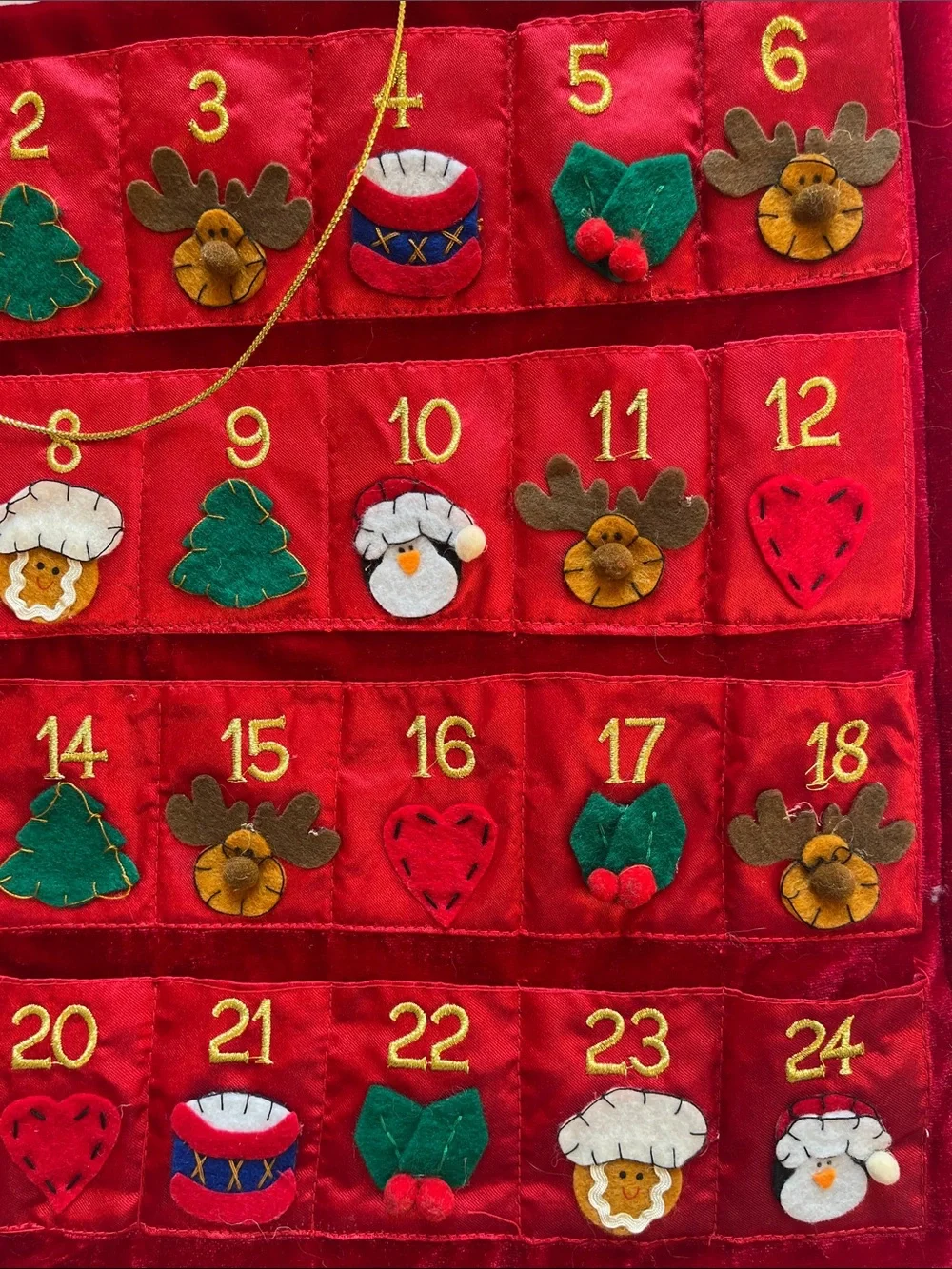 Dan Dee SNOWMAN Christmas Advent Calendar - 27.75” x 14” + 4” drop